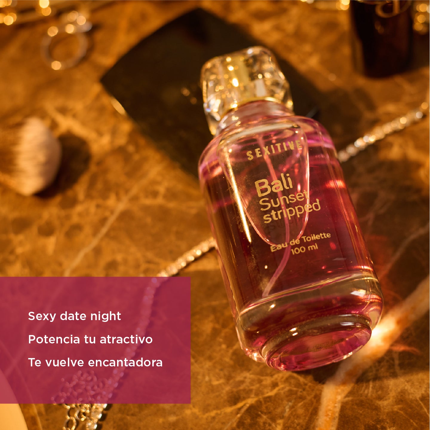 Perfume BALI Sunset Stripped - Perfume de Mujer con feromonas para atraer hombres. Afrodisíaco y sofisticado - 100 ml - 3.4 fl oz