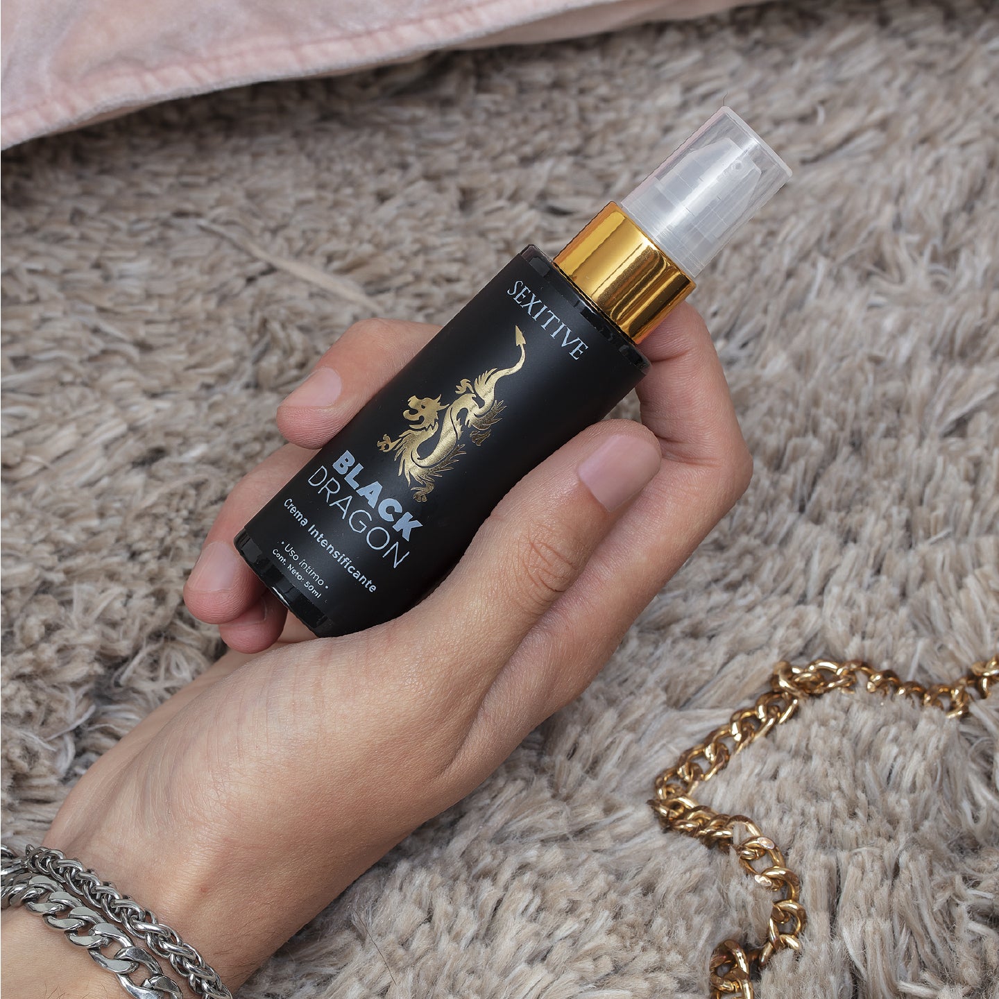 BLACK DRAGON - Crema intensificante orgásmica, intensa y rápida. 50 ml