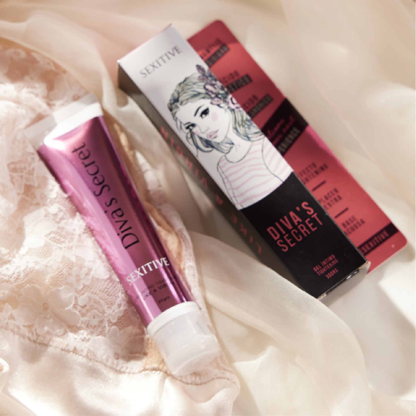 DIVA'S SECRET - Gel reafirmante instantáneo y rejuvenecimiento para mujeres - Tightening. 30 ml