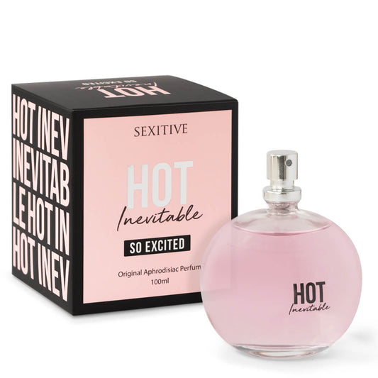 Sexitive HOT INEVITABLE So excited. Perfume de mujer con feromonas. Original Aphrodisiac Parfum  - 100 ml - 3.4 fl oz