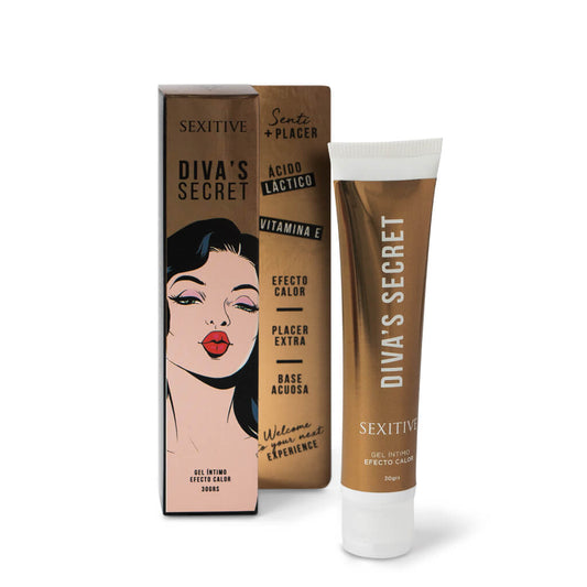 DIVA'S SECRET Gel orgásmico rápido, estimulante sexual femenino - Efecto Calor. 30 ml