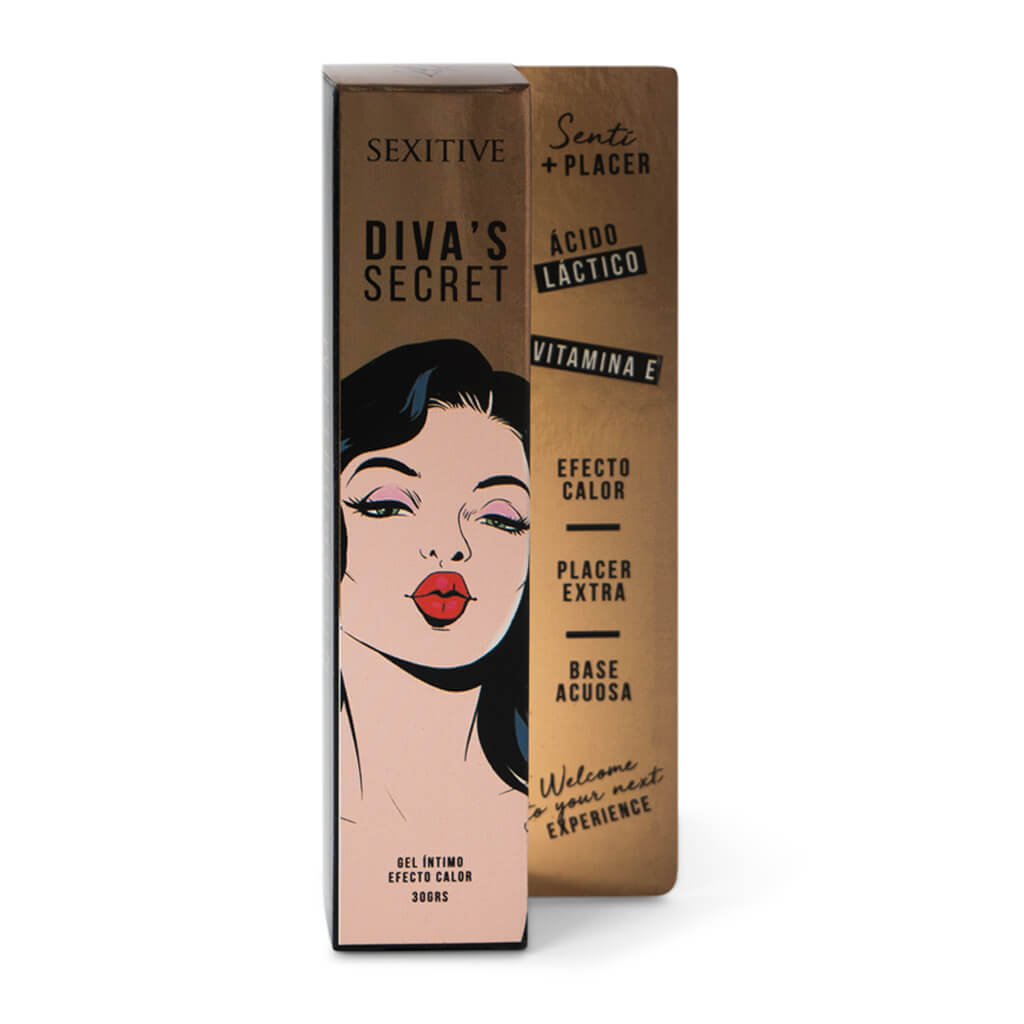 DIVA'S SECRET Gel orgásmico rápido, estimulante sexual femenino - Efecto Calor. 30 ml