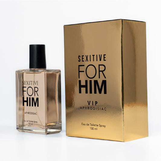 Sexitive FOR HIM VIP. Perfume para hombres. Con Feromonas para atraer a las mujeres. Audaz fórmula extra fuerte. Pheromone Strong. 100 ml - 3.4 fl oz