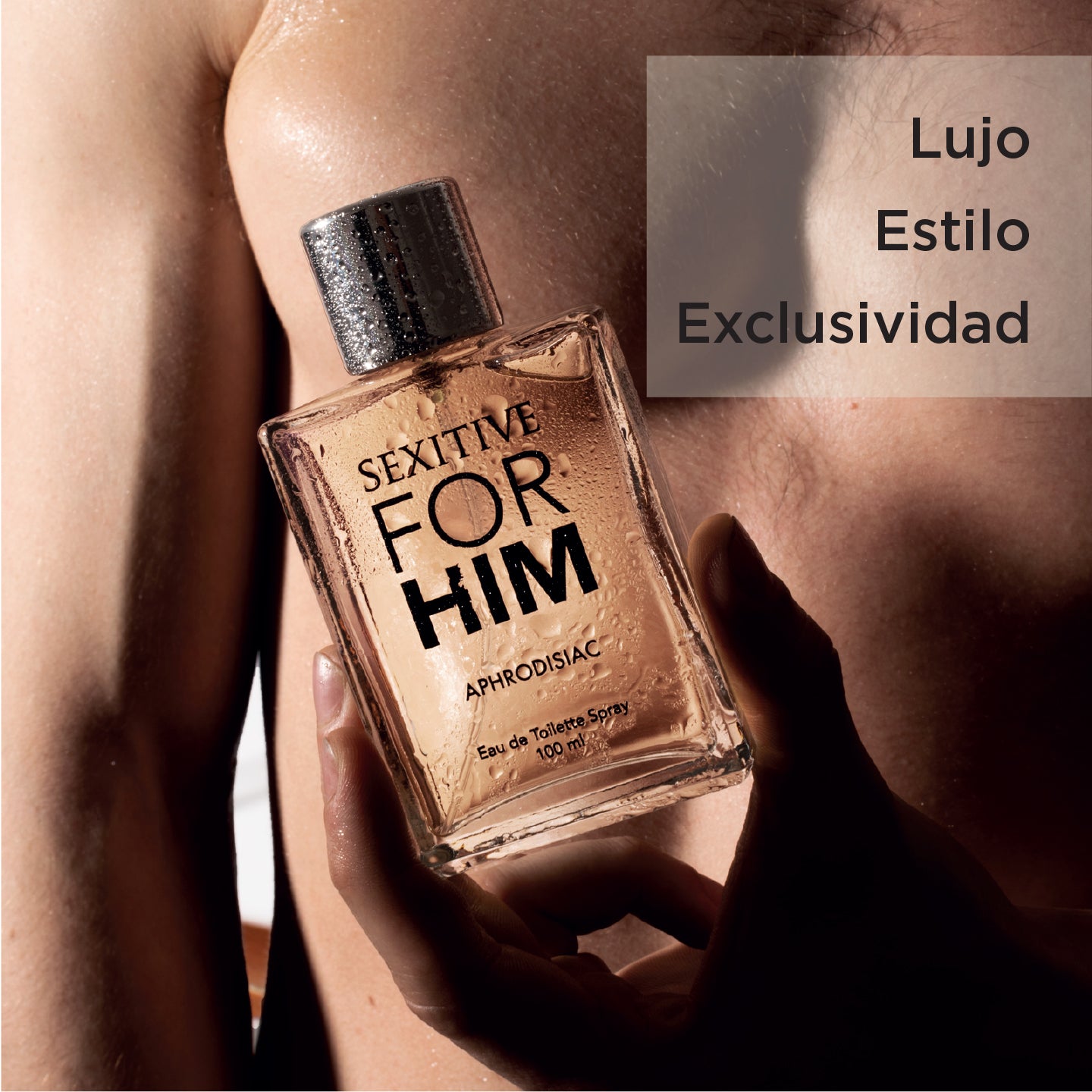 Sexitive FOR HIM VIP. Perfume para hombres. Con Feromonas para atraer a las mujeres. Audaz fórmula extra fuerte. Pheromone Strong. 100 ml - 3.4 fl oz