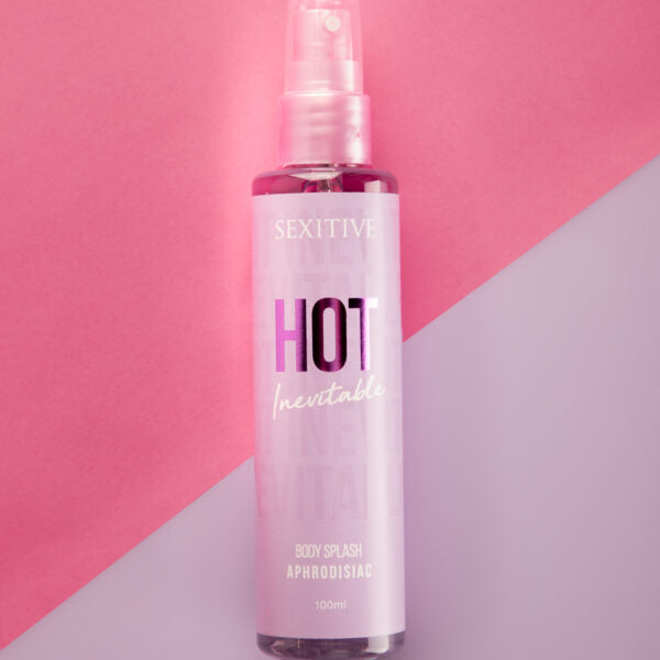 Sexitive HOT INEVITABLE. Spray corporal muy sexy para mujer con Feromonas. Body Splash con Fragancias Afrodisíacas - 100 ml - 3.4 fl oz
