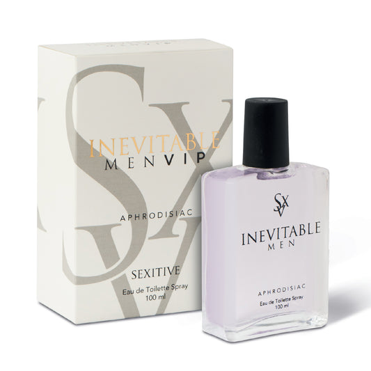 Sexitive INEVITABLE MEN VIP. Perfume Afrodisíaco para Hombres. Con Feromonas para atraer a las mujeres. Audaz fórmula extra fuerte. Pheromone Strong. 100 ml - 3.4 fl oz