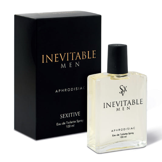 Sexitive INEVITABLE MEN. Perfume Afrodisíaco para Hombres. Con Feromonas para atraer a las Mujeres. Audaz fórmula extra fuerte. Pheromone Strong. 100 ml - 3.4 fl oz