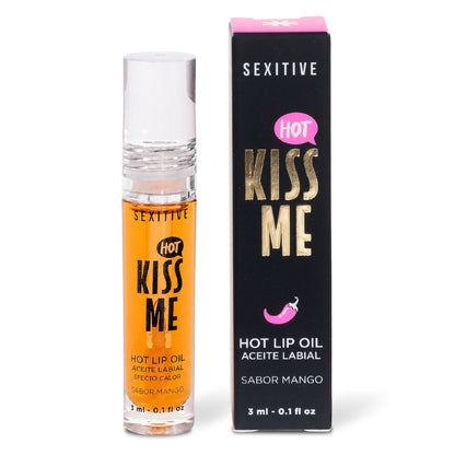 KISS ME - HOT LIP OIL Efecto Calor - Sabor Mango