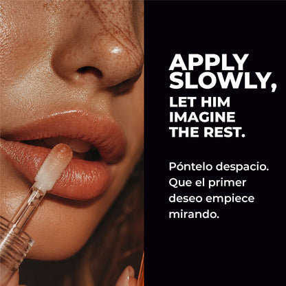 KISS ME - HOT LIP OIL Efecto Calor - Sabor Mango