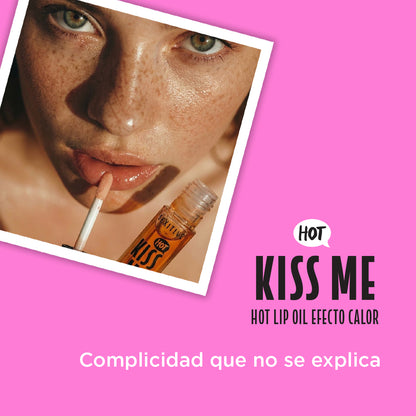 KISS ME - HOT LIP OIL Efecto Calor - Sabor Mango
