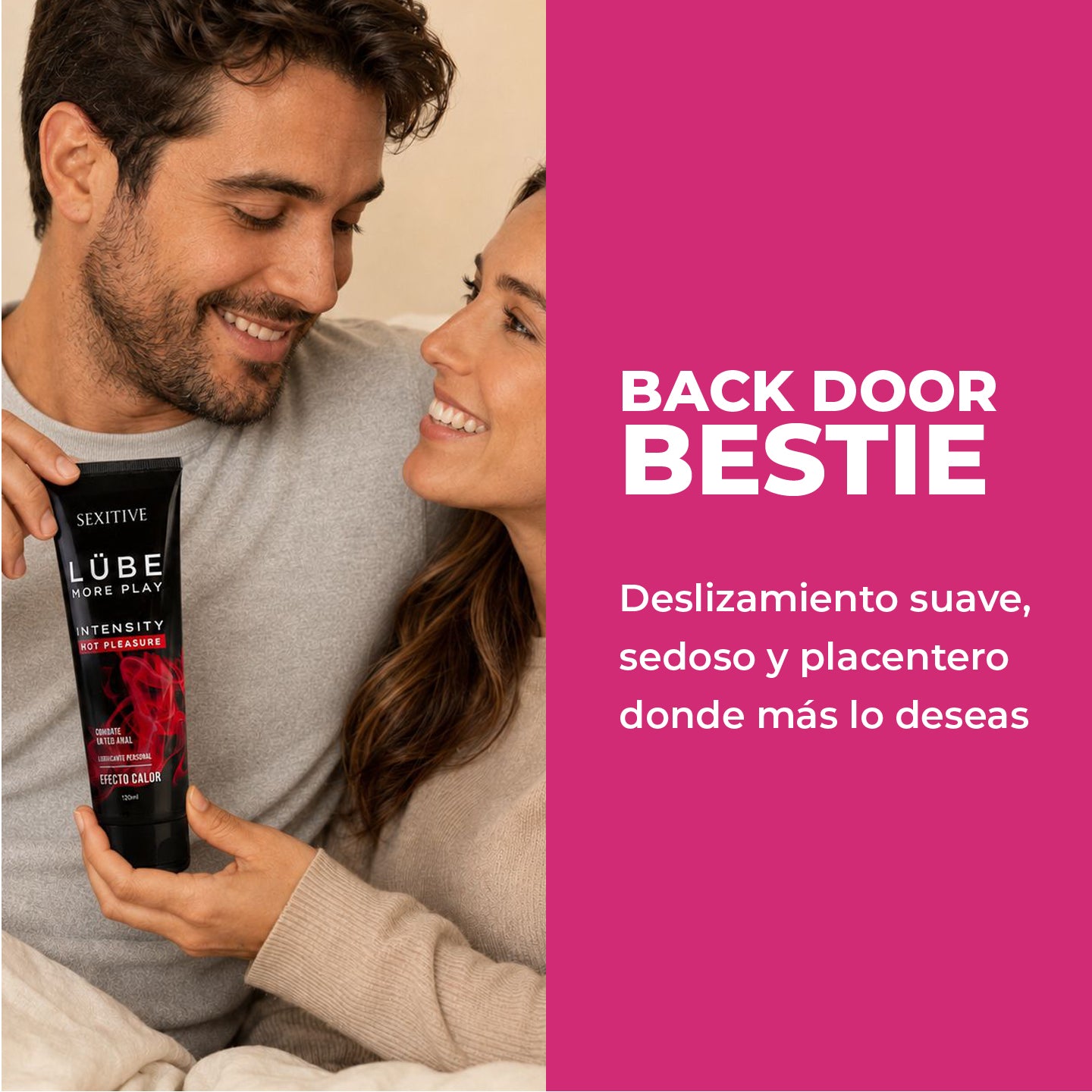 LUBE PREMIUM INTENSITY - Lubricante Anal con Efecto Calor - 130ml