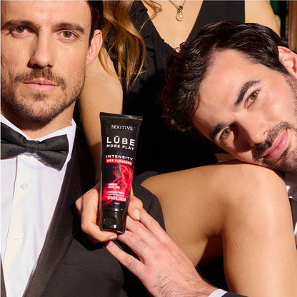 Lubricante Anal LÜBE INTENSITY Hot Pleasure. Con Efecto Calor y Base Acuosa.  Gel Sexual para Hombres, Mujeres y Parejas. Estimulación. 130ml