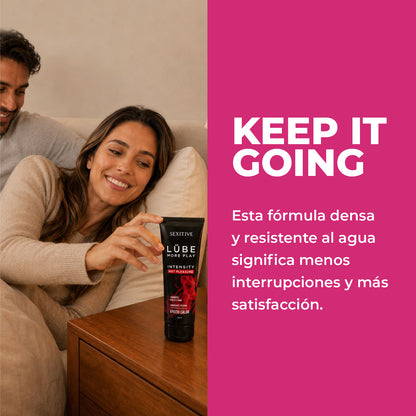 LUBE PREMIUM INTENSITY - Lubricante Anal con Efecto Calor - 130ml