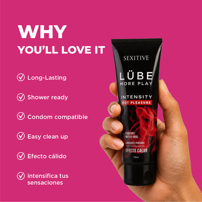 LUBE PREMIUM INTENSITY - Lubricante Anal con Efecto Calor - 130ml