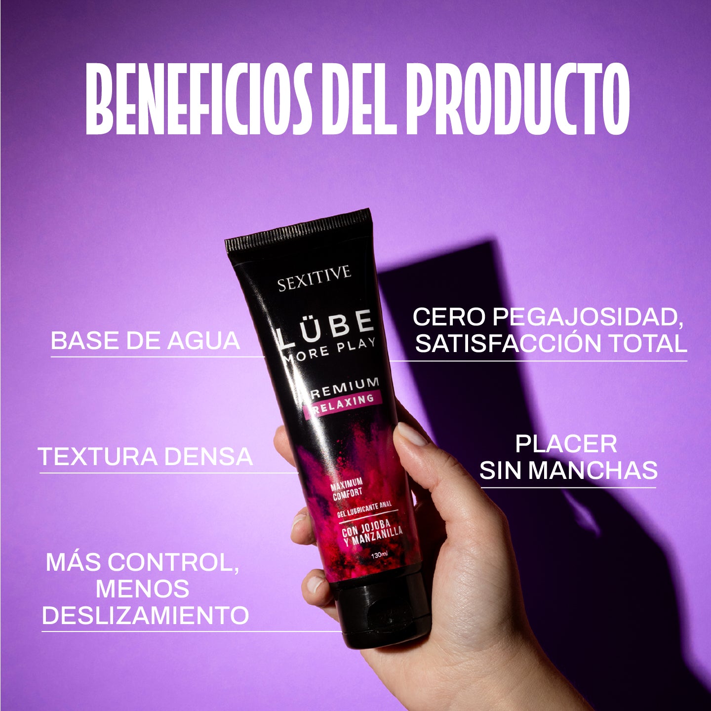 PREMIUM RELAXING Lube - Relaxing Anal Dilator Lubricant - Pain-Free Sensation - Progressive Dilation Thanks to Jojoba and Chamomile - Water-Based Anal Lube - 130ml