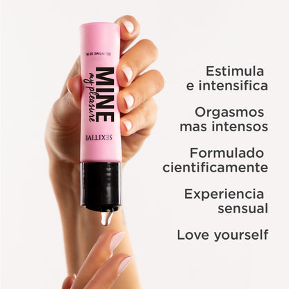 MINE, MY PLEASURE – Weiblicher Sexualstimulans – Schneller Orgasmus Gel – Mit L-Arginin und Milchsäure – Weibliches Gleitmittel – 50 ml