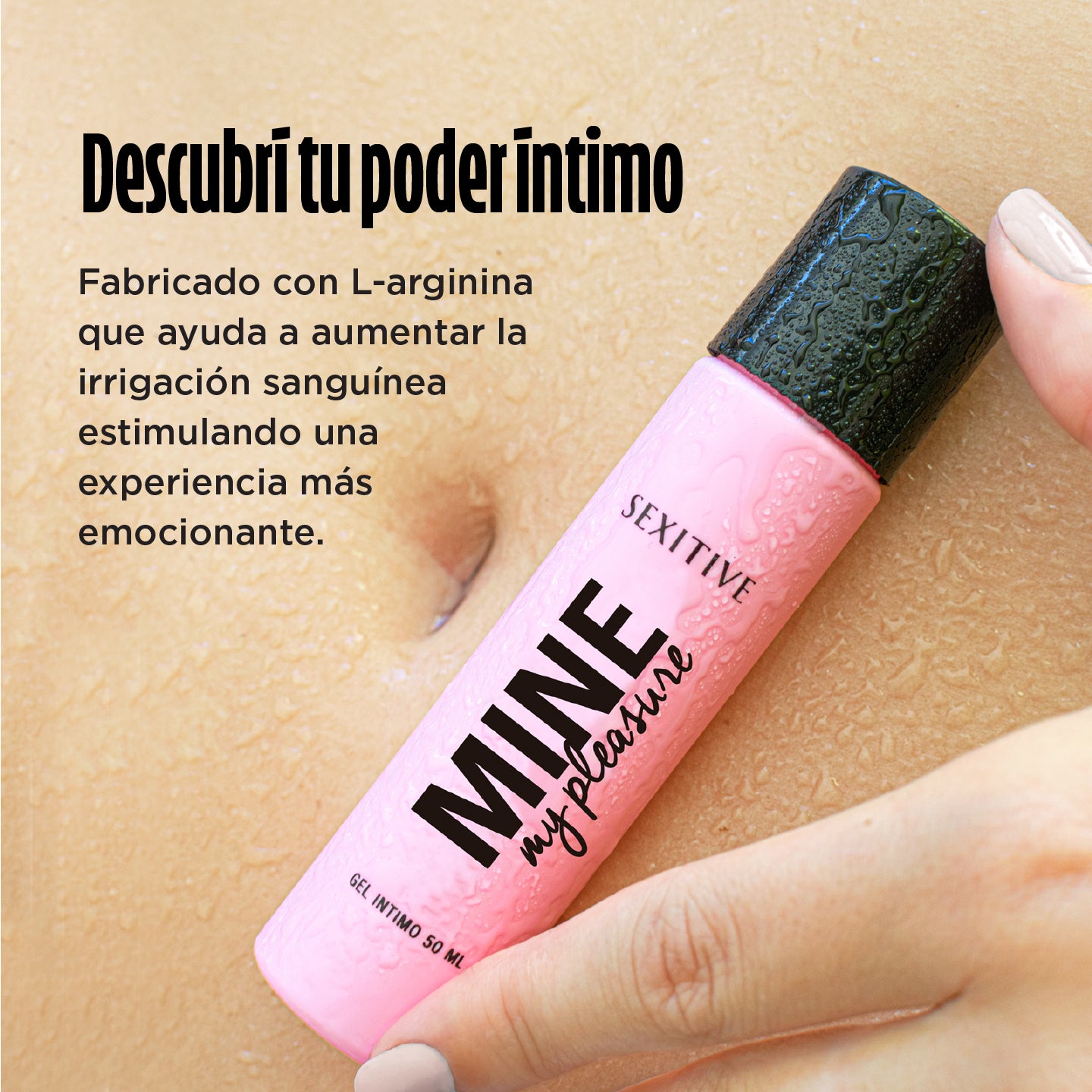 Mine, my pleasure. Gel orgásmico rápido, estimulante sexual femenino - Efecto Calor. Con L-Arginina y ácido láctico  - 50 ml