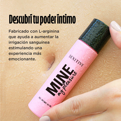 Mine, my pleasure. Gel orgásmico rápido, estimulante sexual femenino - Efecto Calor. Con L-Arginina y ácido láctico  - 50 ml