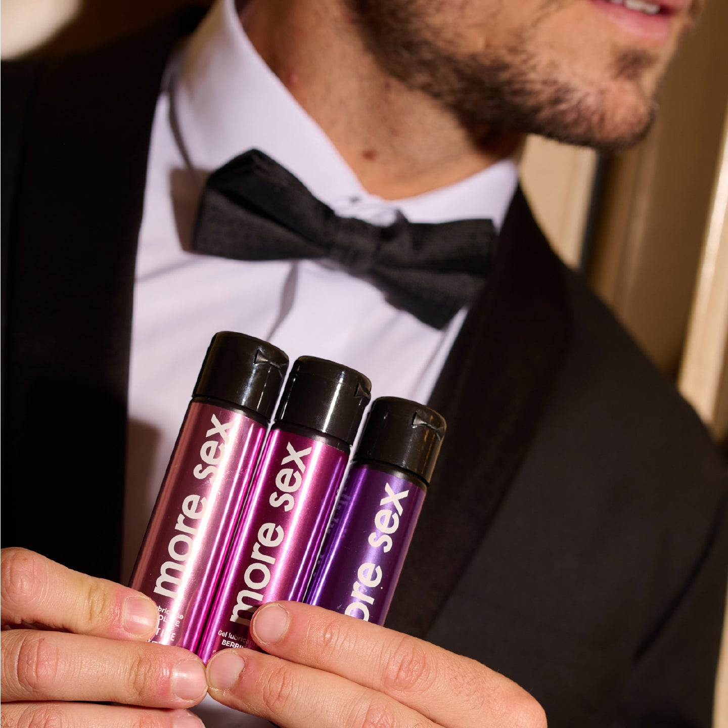 MORE SEX - Gel lubricante comestible sabor chocolate. Larga duración, condom friendly, sin azúcar. 50ml