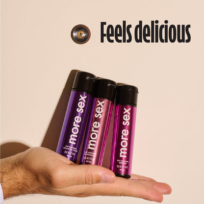 MORE SEX - Gel lubricante comestible sabor berries. Larga duración, condom friendly, sin azúcar. 50ml