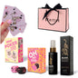 Regalos Sexys By Sexitive: "HOT NIGHT" Regalo erótico para parejas. Con juego de dados picantes, mini póker XXX y crema intensificadora Black Dragon en elegante bolsa rosa. Para una noche ardiente y llena de deseo.