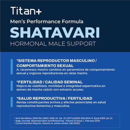 TITAN+ Testo Booster For Men´s Sexual Health - 60 capsulas